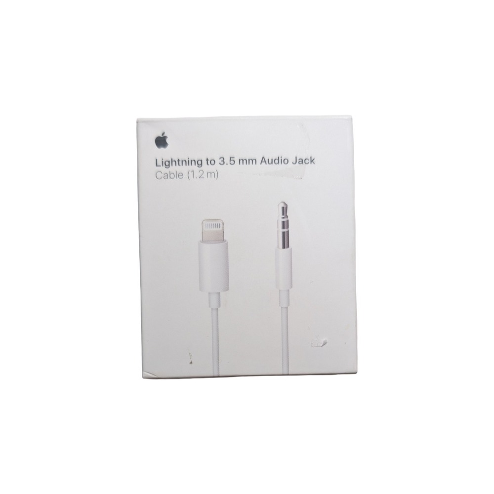 20-O GENUINE Apple Lightning to 3.5mm Audio Jack Cable 1.2m MXK22AM/A A1879